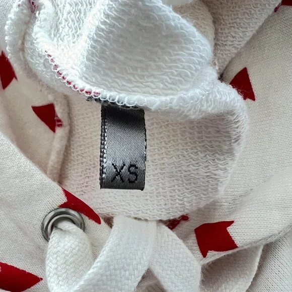 $1795 Authentic DIOR Made in ITALY Women's White Red Hoodie Sweatshirt Sz.XS ? M - Picture 10 of 12
